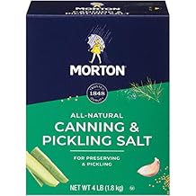 Morton Canning and Pickling Salt, Bulk Salt, 4 Pound (Pack of 1), White