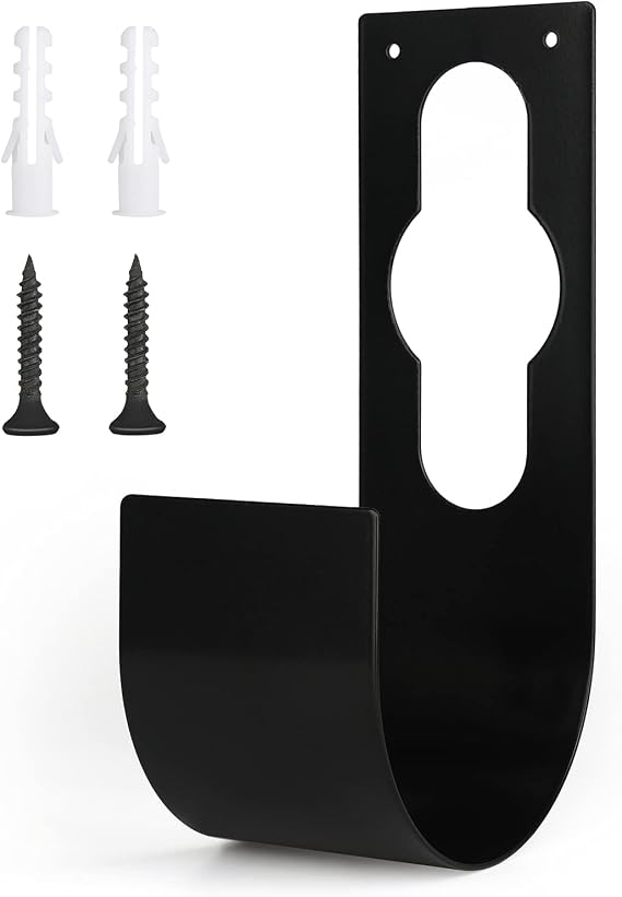 KINGLAKE Expandable Garden Hose Pipe Hanger Holder, Wall Mounted Metal Hosepipe Reel Hanger Tap Bracket with Screws