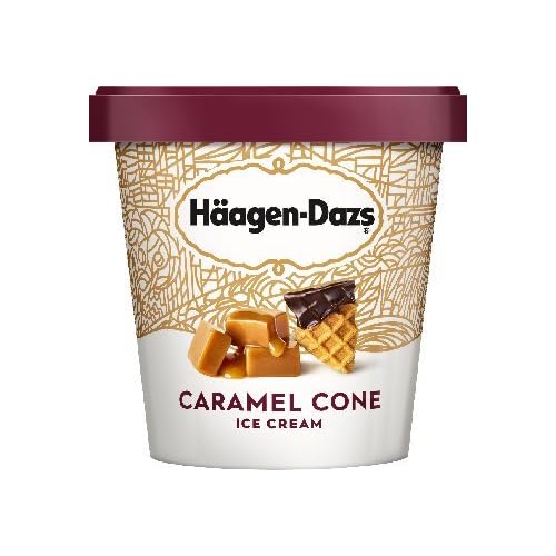 Haagen-Dazs, Caramel Cone Ice Cream, Pint 8 Count