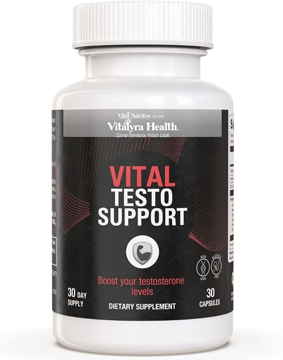 VITAL NUTRITIVE Testo Support for Men - Energy, Stamina & Vitality