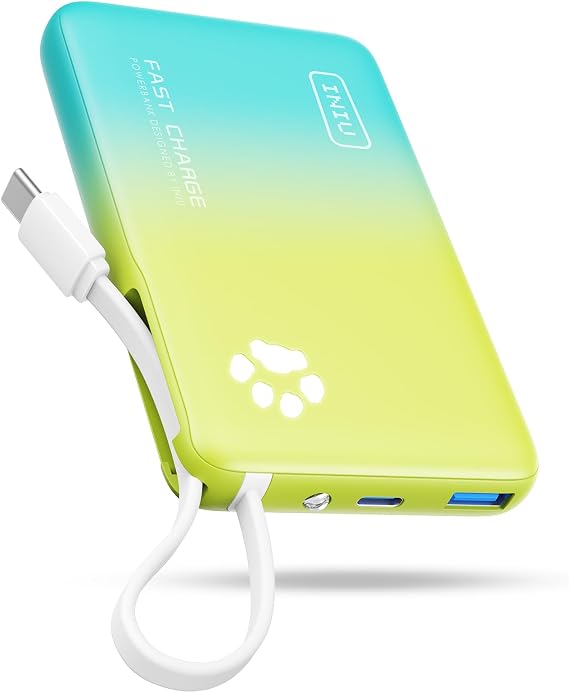 INIU 45W Fast Charging Tablet Portable Charger, Smaller 10000mAh Power Bank