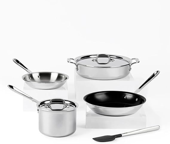 All-Clad D3 Stainless Steel 7-Piece Cookware Set