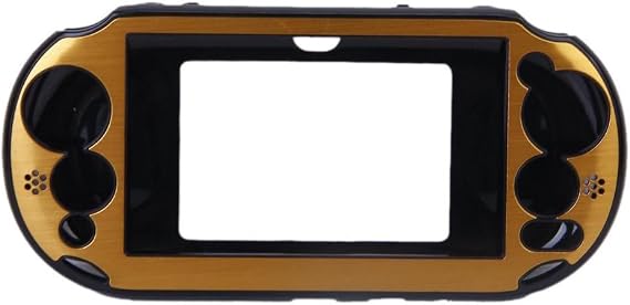 OSTENT Colorful Aluminum Metal Skin Protective Cover Case for Sony PS Vita PSV PCH-2000 - Color Gold