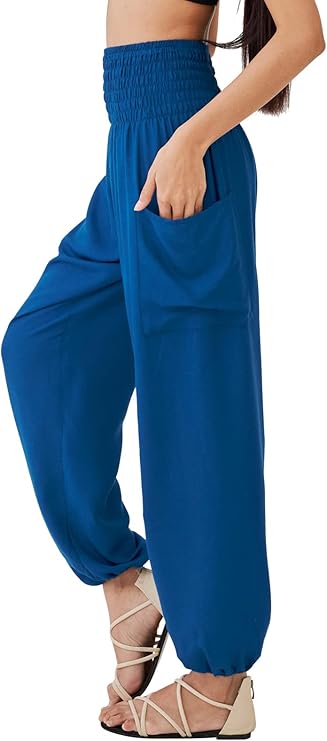 Joob Joob Boho Pants for Women - Hippie Harem Pants Women - Womens Yoga Pants Comfy Bohemian Flowy Hippie Clothes