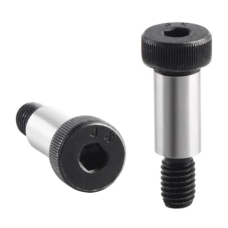 AnRui 4Pcs Alloy Steel Shoulder Bolt 1/2" Shoulder Dia, 1" Shoulder Length, 3/8-16 UNC Thread Hexagon Socket Head Shoulder Screws Bolts