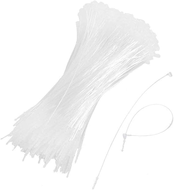Yesallwas 1000 Pcs 7 Inch Plastic Fastener Hang Tag Clear Snap Lock Pin Security Loop for Retail Store Clothing Accessory Price Pins