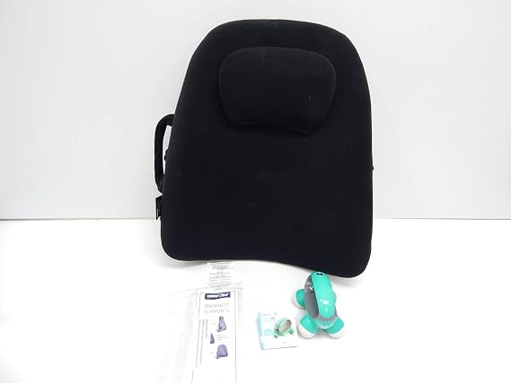 ObusForme Ergonomic Lowback Backrest Support - Helps Relieve Back Pain- Great for Travel & Home/Office/Car/Seat & Wheelchair- Adj Lumbar Cushion Sciatica Relief- Portable & Comfortable