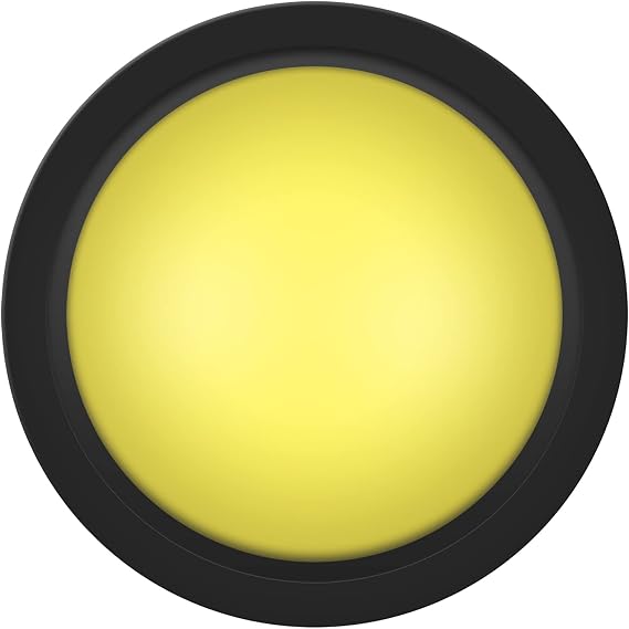 100mm Massive Arcade Button, LED Arcade Buttons Console Replacement, Dome Shaped Jumbo Convexity Illuminated Button for Arcade Coin Machine Operated Games (Yellow)