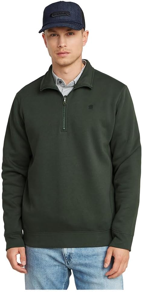 G-Star Men's Premium Core Half Zip Sweater