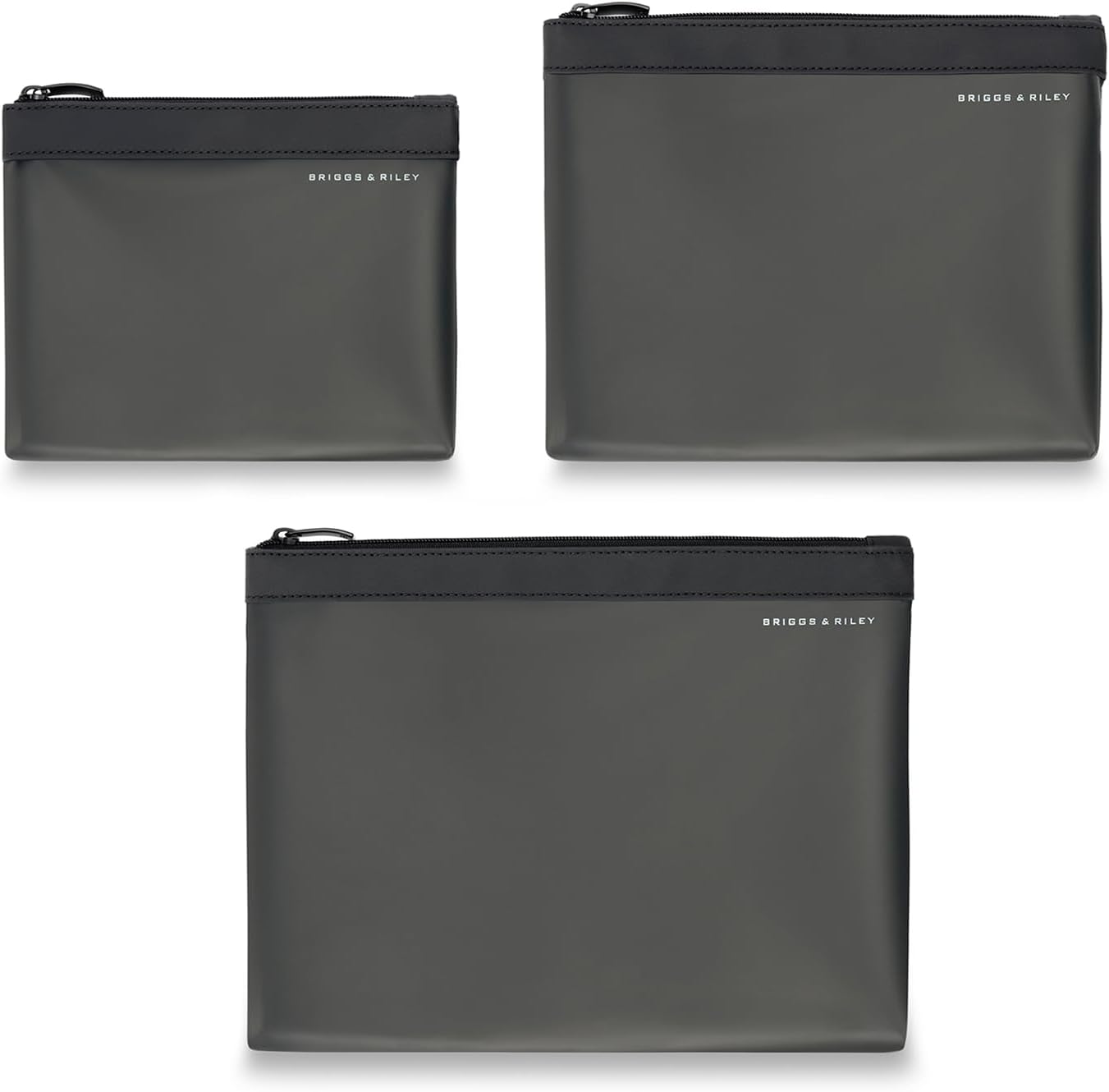 Briggs & Riley Travel Essentials 3 Piece Translucent Pouch Set