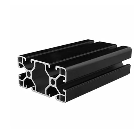 4080 Black Aluminum Profile Extrusion European Standard Anodized Linear Rail Aluminum Extrusion Profile for CNC 3D Printer Parts Leisurely(100mm)
