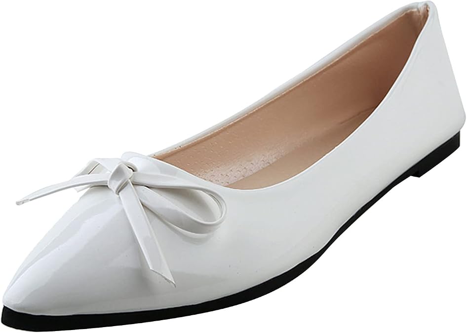 Casual Women's Shoes Leisure Breathable Slipon Outdoor Shes Fashion Women's Casual Shoes Low Top Sneaker (White, 7.5)