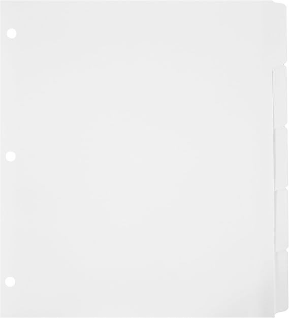 Exhibitindexes Extra Wide Dividers for Sheet Protectors 9 3/4" Made in USA