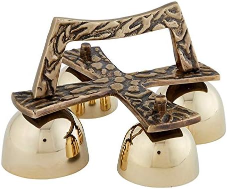 Autom 4-Bell Altar Bell, Brass, Classic Style, Religious Ceremonies