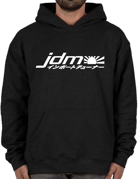 JDM #19 Import Hoodie Black Sweatshirt Street Racing Gear