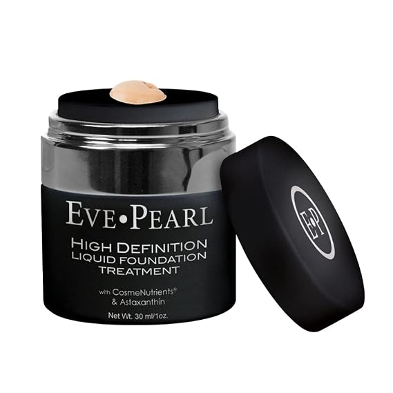 EVE PEARL HD Liquid Foundation Treatment Every Day Long Lasting Make Up Hydrates Aging Skin Fresh Natural Matte Cover Minerals Makeup (Light)