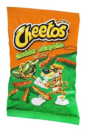 Cheetos Cheddar Jalapeno Crunchy Cheese Flavored Snacks aus den USA