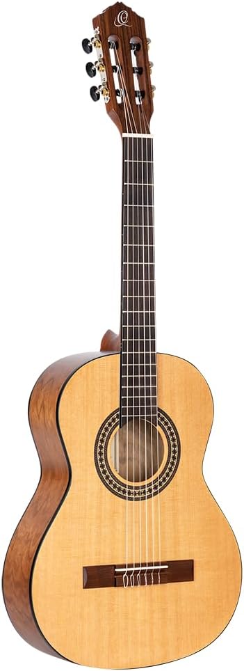 Ortega Student Series 3/4 Size 6-String Nylon Classical Guitar, Matte Cedar Top (RSTC5M-3/4)