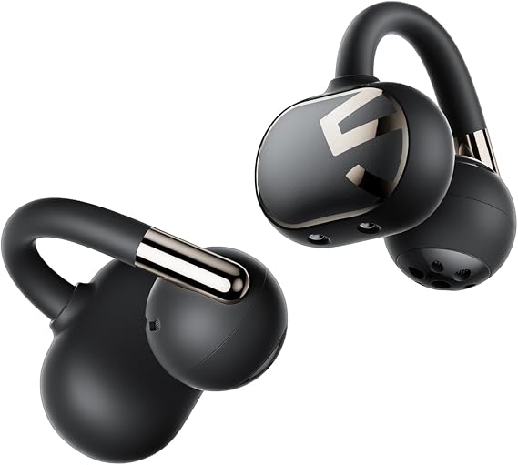 SoundPEATS Clip1 Advanced Open Ear Earbuds with Hi-Res LDAC & Dolby Audio | Comfortable, Secure Clip-On Design for Sports, Workouts, Office | 40H Playtime, Fast Charging, IPX5, Bluetooth 5.4