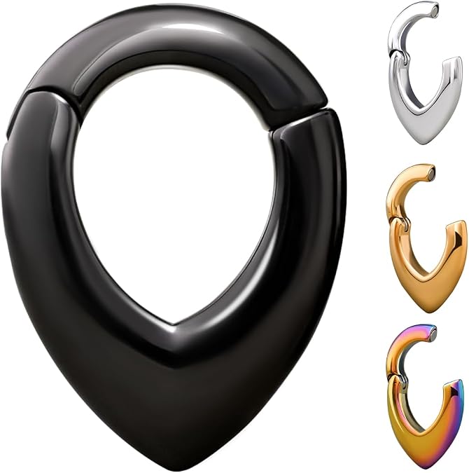 PUNKYOUTH Ear Hanger Weights for Stretched Ear Lobe Stainless Steel Ear Gauges 2g(6mm) Ear Plugs Tunnels Body Piercing Jewelry Kit