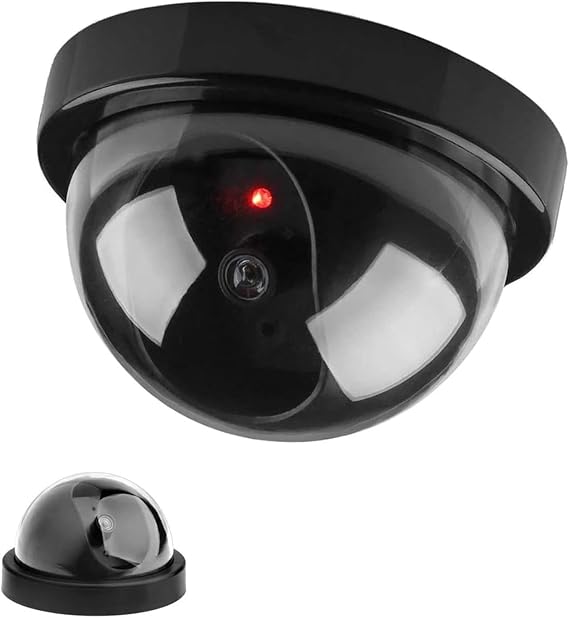 Wireless Fake Dome Deterrent Illuminated Led False Camera Fake Security Camera 360° Degree