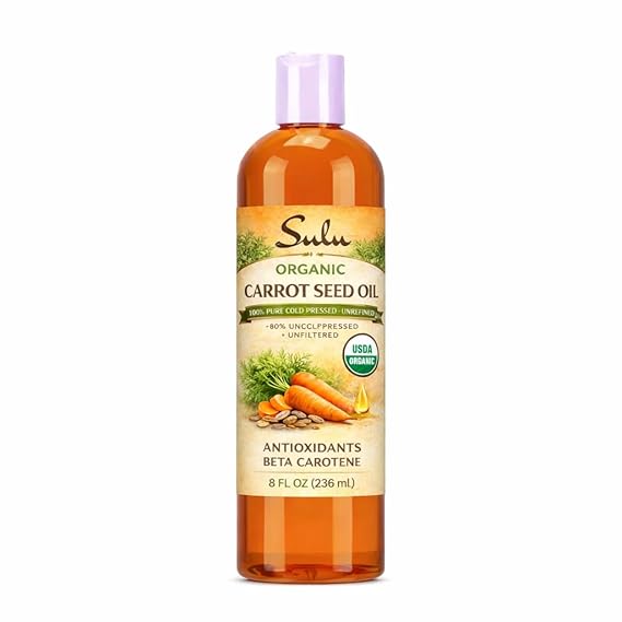 Pure Organic Unrefined Cold Pressed Carrot Seed Oil (8 oz)