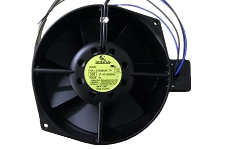 THA1-S7556MX-TP/U7556MX-TP Fan 220V 172mm - 40/36W 17255 6-Wire Cooling Fan, Black