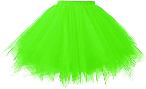 Smile Fish Women's 80s Tutu Skirts Tulle Costume Halloween Skirt