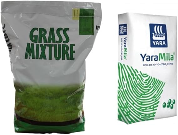6'lı Karışım Çim Tohumu - 5 KG + Çim Gübresi - 5 KG