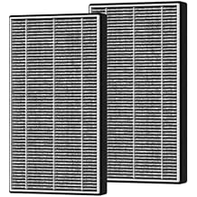 2 Packs F1 Replacement Air Filter Compatible with 3M Filtrete FAP-C01-F1, FAP-T02-F1, FAP-C01BA-G1, FAP-T02WA-G1, FAP-ST02W and FAP-ST02N Room Air Purifi-er