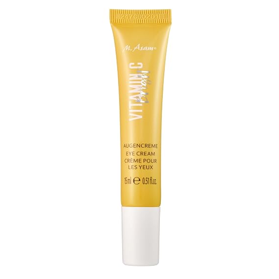 M. Asam Vitamin C Bright Eye Cream (0.5 Fl Oz) | Dark Circle Eye Treatment, Anti-Aging Eye Cream, Hydrating Vitamin C Eye Care for dry skin