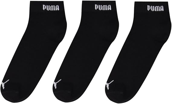 PUMA Mens Pack Quarter Socks Cotton