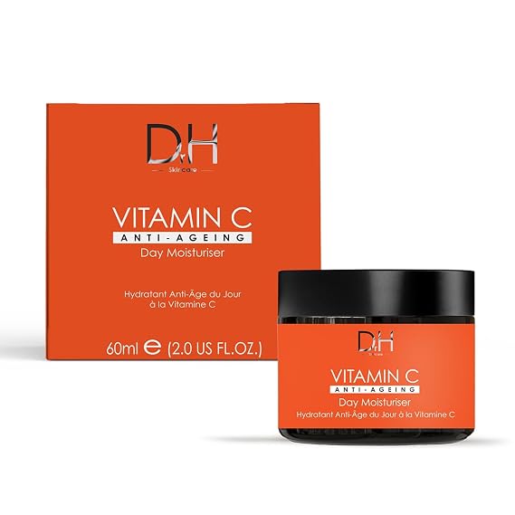 Dr H Vitamin C Anti-Ageing Day Moisturiser 60ml - Illuminate Your Day with Age-Defying Radiance - Enhance Skin Vitality, Combat Signs of Aging & Achieve a Youthful Complexion