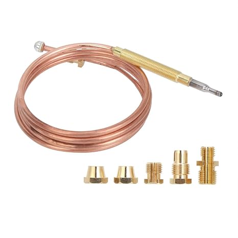 Thermocouple, Universal Thermocouple Fireplace Gas Stove Replacement Kit Adaptors
