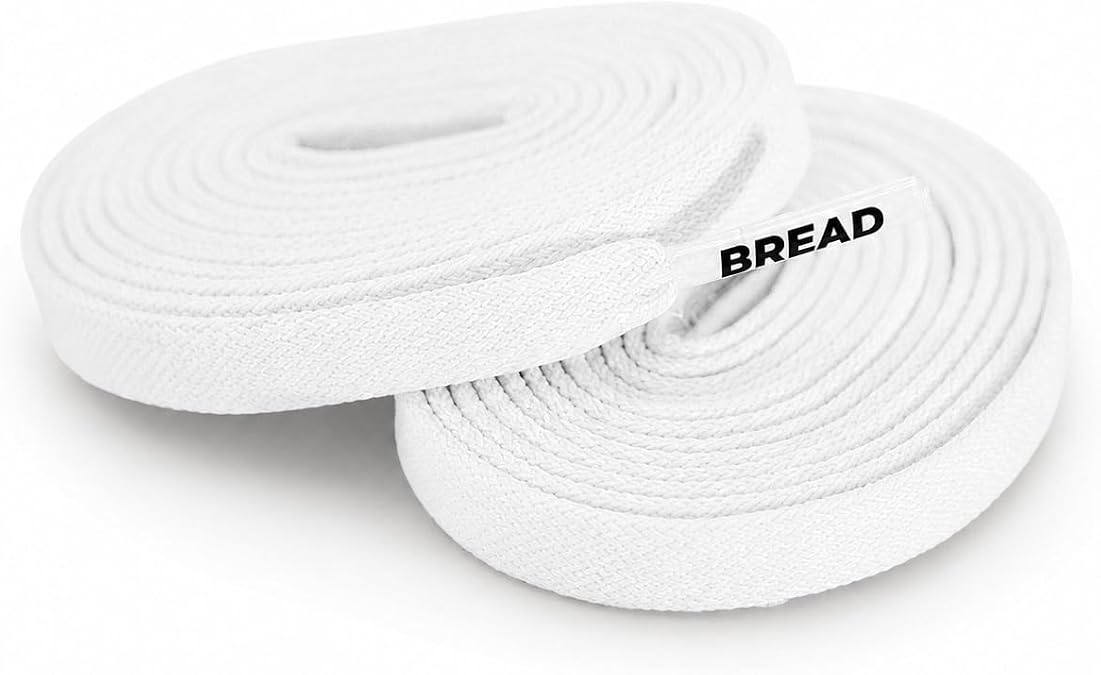 Bread Elastic Shoelaces Tie Once, Slip On Convenience Premium Stretch Laces for Boots, Running Shoes, and Everyday Wear