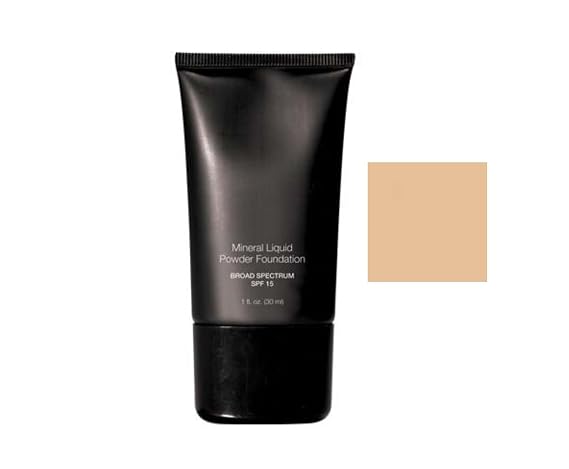 Mineral Liquid Powder Foundation Broad Spectrum SPF 15 Cream Beige