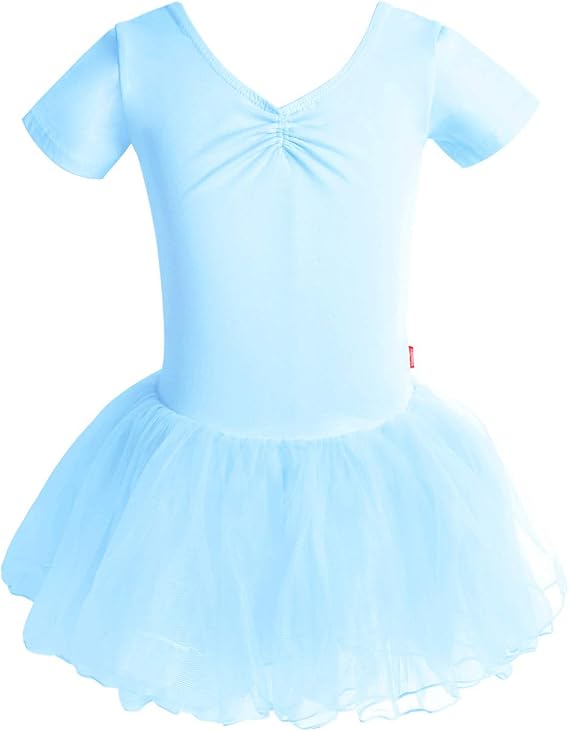 Daydance Kids Girls Dance Leotards Skirted Ballet Tutu Dress