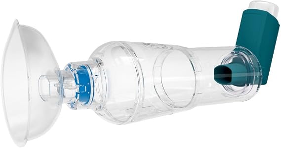 A2A Spacer Inhaler Chamber + Medium Mask by Clement Clarke