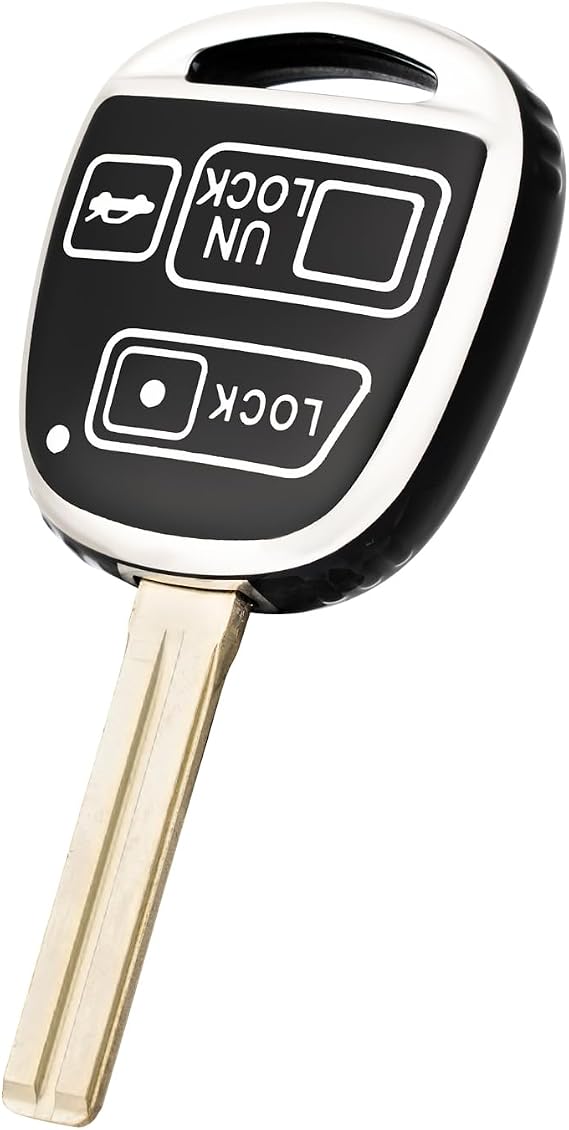 キーフォブカバー レクサス用 ソフトTPUカーキーカバー 2000-2006年式 Lexus ES GSに対応 LS SC GX470 RX300 RX330 RX350 RX400h アクセサリーブラック