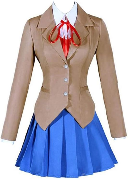Anime Womens Suit Coat Shirt Skirt Vest Suit Japanese School Uniform Outfit