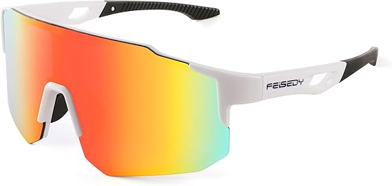 FEISEDY Sports Sunglasses for Men, Women and Teens - Baseball, Biking, Cycling UV400 Protection B2388
