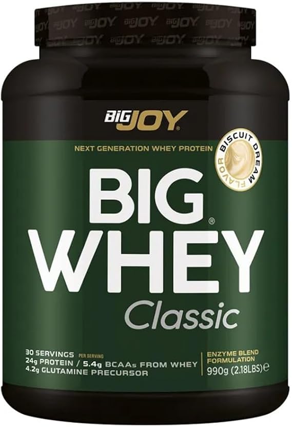 BigJoy Sports BigWhey Classic Whey Protein, Bisküvi, 990 gr
