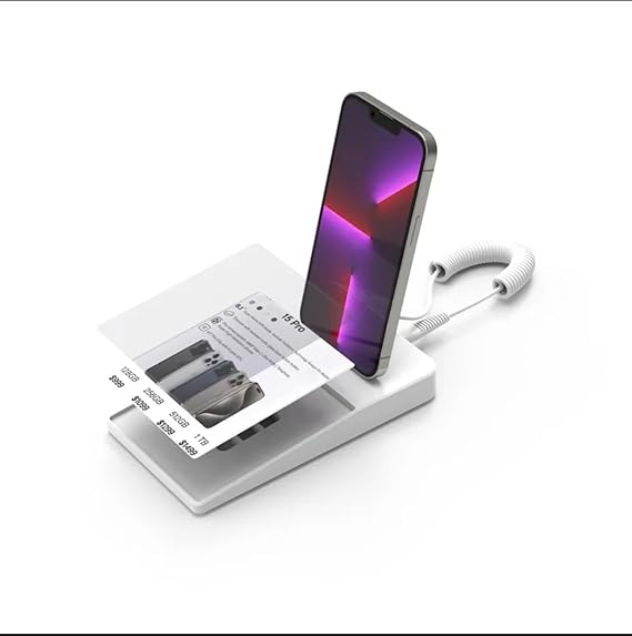 Centralized Alarm System Mobile Phone Security Stand Cellphone Display Anti-Theft Device for Phone Retail Shop (USB-C, 6 prots, US Plug)