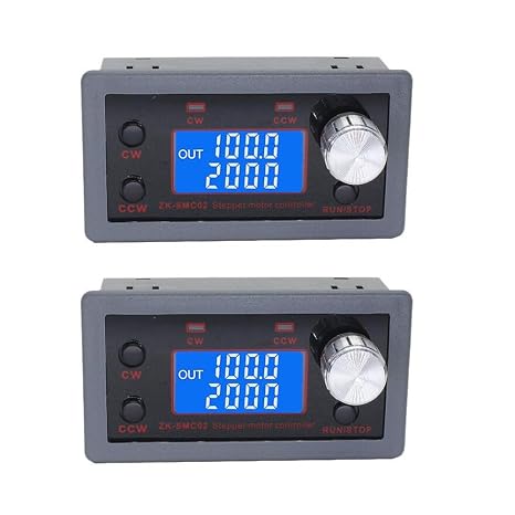 2PCS SMC02 DC 5-30V 4A Stepper Motor Driver Controller Integrated Board Forward Reverse Pulse Speed Angle Control Module PLC Serial Communication ZK-SMC02