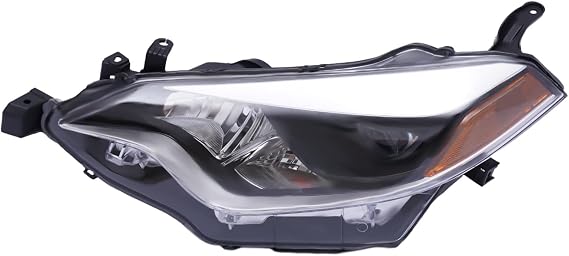 Headlights Headlamps For 2014 2015 2016 Toyota Corolla 4-Door Sedan, Left Driver Side & Right Passenger Side Headlights Assembly Replacement, 81150-02E60 (Left)