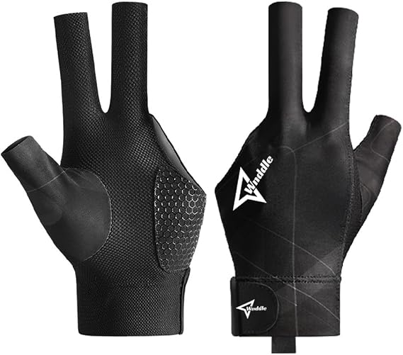 Pool Glove Left Hand, Billiard Pool Gloves for Left Hand 3 Finger