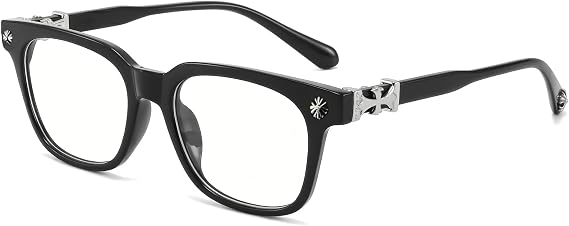 Classic Thick Square Frame Clear Lens Glasses for Women Men Non Prescription Eyeglasses