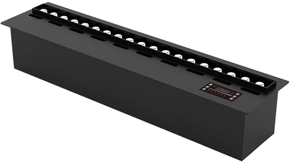 Water Vapor Fireplace Electric Fireplace, Decorative Fireplace, Recessed Electric Fireplace with 3D Flame Effect/8 Flame Colors/Timer/Remote Control/Low Noise E(Black 1000mm)