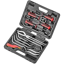 Brake Service Kit, 14-Piece Professional Drum Brake Tool Set w/Brake Lining Gauge...