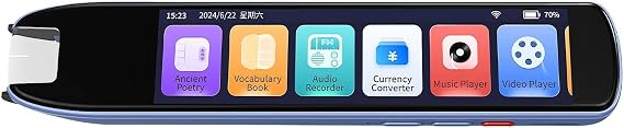 Translator Pen Portable AI Smart Language Pen | Electronic Foreign Language Translators for Kids Adults Teachers Classroom School University Office Home Travel Learning